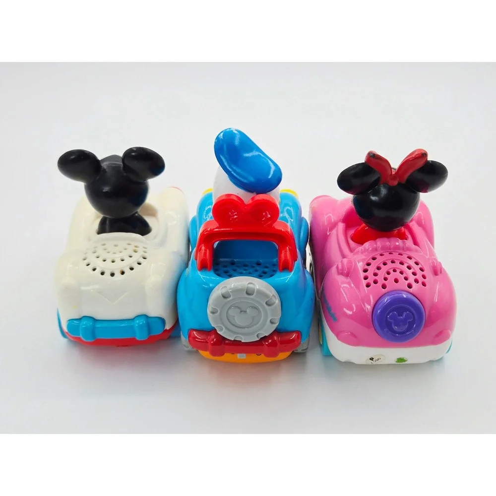 VTech Go! Go! Smart Wheels Disney Mickey Minnie Donald Duck 3 Car Toy Set